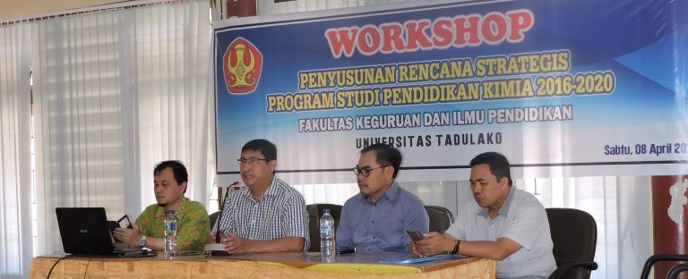 WORKSHOP PENYUSUNAN RENCANA STRATEGIS PROGRAM STUDI PENDIDIKAN KIMIA TAHUN 2016-2020