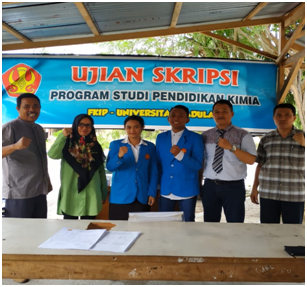 Ujian Skripsi Mahasiswa Pendidikan Kimia Pasca Gempa