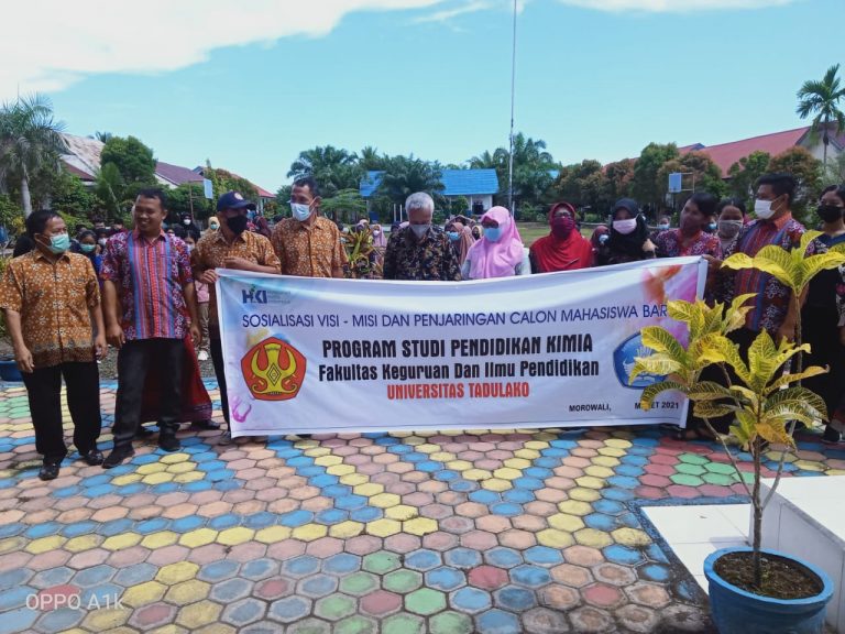 Sosialisasi Program Studi Pendidikan Kimia Ke Sekolah Sekolah di Kabupaten Morowali