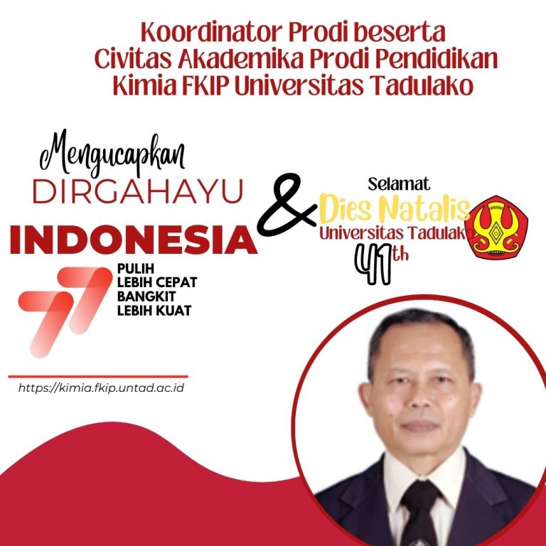 Dirgahayu RI dan Universitas Tadulako