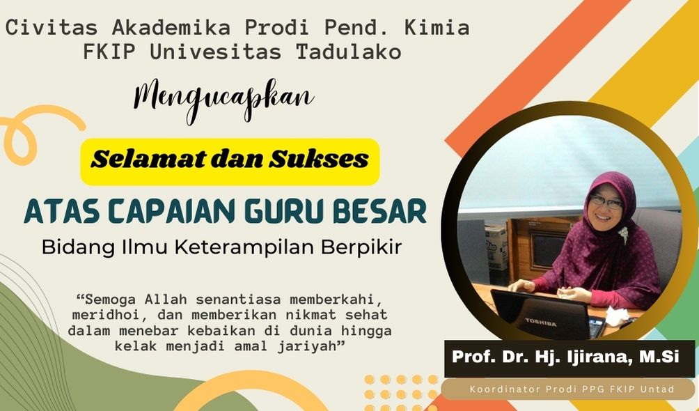 Civitas Akademika Prodi Pend. Kimia FKIP Univesitas Tadulako