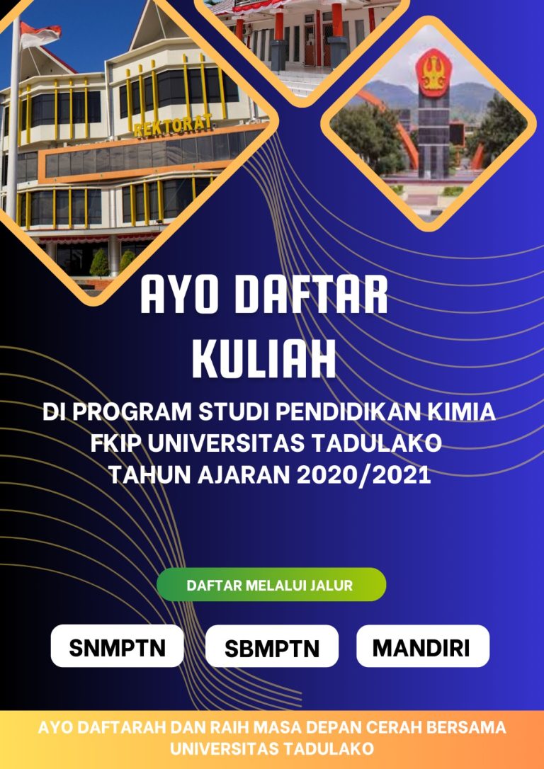 Ayok Daftarkan Diri Kalian di Program Studi Pendidikan Kimia