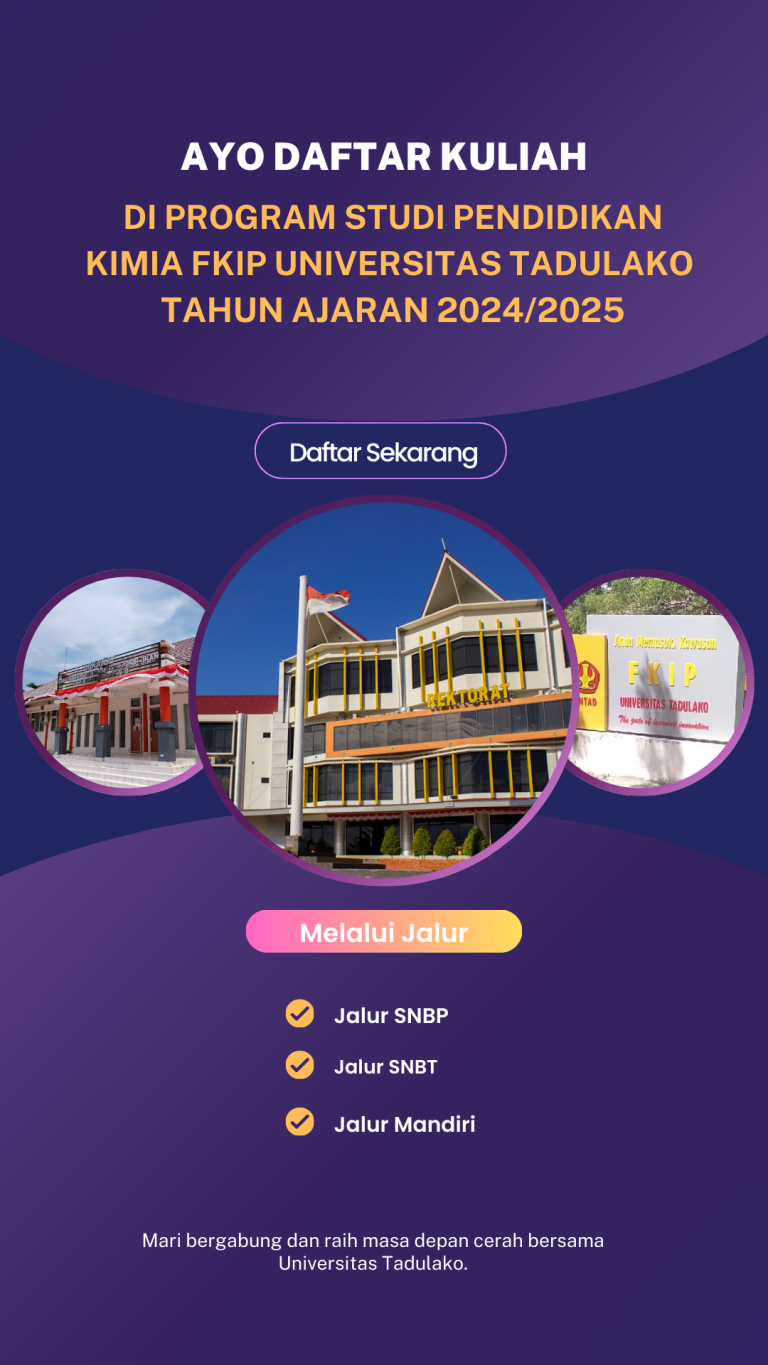 Ayok Daftarkan Diri Kamu di Program Studi Pendidikan Kimia